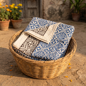 Wholesale Floral Hand Block Printed Sarong <b>Shawl</b> Print Beach Pareo Lightweight Cotton Boho Travel <b>Wrap</b> Eco-Friendly Boho Sarong - Product Image 3