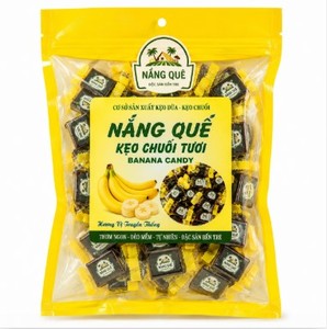 Caramelo de plátano fresco vietnamita tradicional con leche de coco en trozos, venta al por mayor a granel - Product Image 1