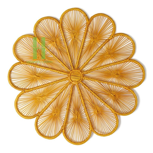 Set de table en corde de papier artisanal, tailles personnalisables, variété de couleurs, pour la décoration de table et les événements de mariage. - Product Image 6
