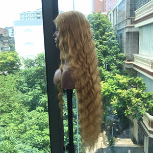 วิกผมลอนลึกสองชั้นสีบลอนด์วิกผมบริสุทธิ์ผมมนุษย์เวียดนาม - Product Image 4