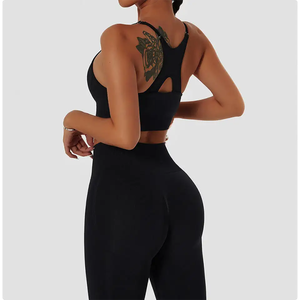 Vêtements de sport pour femmes, sans couture, respirants, réversibles, séchage rapide, soutien-gorge de sport, grande taille, gym, fitness, yoga, vêtements de sport - Product Image 6