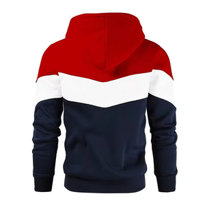 Sudadera con Capucha de Felpa para Gimnasio, 100% Poliéster, de Buena Calidad, Corte Holgado, Diseño de Bloques de Color en Contraste, Ropa Deportiva - Product Image 2