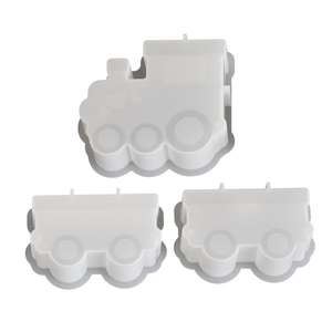 Locomotive Locomotive Box Candlestick Gypsum Epoxy Resin <b>Silicone</b> Mold - Product Image 5