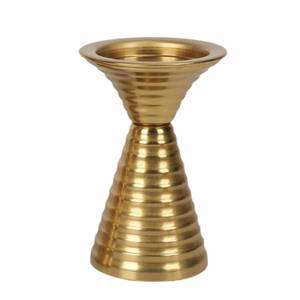 Palm Gold Metal Candlestick <b>Small</b> <b>Candle</b> Stand Aluminum Decorative Holder Use for Weddings Dining Tabletop and Parties Decor - Product Image 4