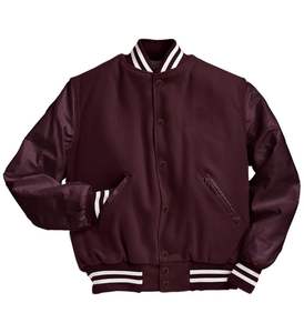Veste universitaire en chenille personnalisée en gros pour hommes et enfants - Veste bomber style baseball américain pour jeunes - Veste Lettermen OEM - Product Image 5