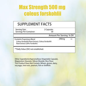 Capsules de stimulation du métabolisme pour améliorer les niveaux d'énergie, complément alimentaire minceur, étiquette personnalisée, force maximale, capsules de perte de poids - Product Image 6