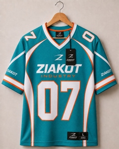 Venta al por Mayor Directa de ZIAKOT INDUSTRY, Jersey de Fútbol Americano Personalizado, Blanco con Negro, Auténtico - Product Image 6