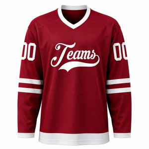 Maillots de hockey sur glace personnalisés pour adultes, impression par sublimation, service OEM, style vêtements de sport, vestes respirantes, personnalisation - Product Image 2