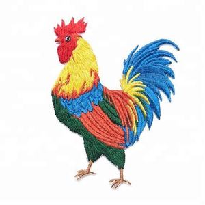 Parche Bordado Personalizado con Apliques de Pollo para Decoración de Ropa - Product Image 1