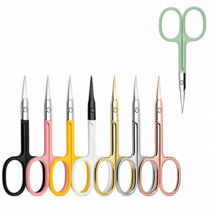 High Quality Stainless Steel Straight Blade Scissors Sharp Tip Beauty <b>Nail</b> Scissors for Manicure <b>Tool</b> - Product Image 1