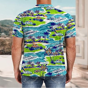 Camiseta Polo Sublimada para Hombre, Nueva Moda, Precio Económico OEM, Logotipo/Colores Personalizados, Top en Tendencia, Gran Venta - Product Image 5