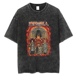 Acid Washed Plus Size <b>Vintage</b> <b>T</b> <b>Shirt</b> 260 GSM 100% Cotton Jersey Custom Oversized Fit Blank Custom Branding Bangladesh Factory - Product Image 1