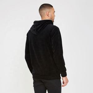 Los más vendidos de los hombres de gran tamaño de alta calidad Puffer Hoodies diseño único sólido PULLOVER Fleece cuello con capucha ropa de calle al por mayor - Product Image 5