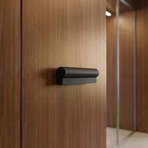 Trending Modern Brass Pull <b>Door</b> Handle Durable <b>Matte</b> <b>Black</b> Furniture Hardware for Cabinet Kitchen Wardrobe Bedroom Use - Product Image 3