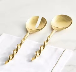 ชุดเสิร์ฟสลัดสแตนเลสสตีลทันสมัยสำหรับงานบุฟเฟ่ต์และงานจัดเลี้ยง - Product Image 6