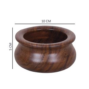 Cuenco multiusos hecho a mano de madera sólida con forma de Handi para el desayuno, aperitivos, sopa, vajilla, ensaladeras para el hogar y la cocina - Product Image 5