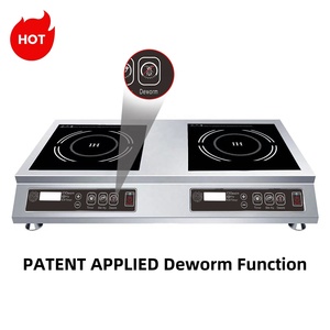 Cocina de inducción comercial de alta velocidad aplicada, función de desparasitación, carcasa de acero inoxidable cóncava plana para Hotpot doméstico - Product Image 2