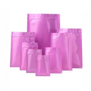 Sachet refermable à fermeture éclair / Sachet Ziplock personnalisé en LDPE / HDPE / PA, format et couleur sur mesure, pochette autoportante en aluminium avec fermeture éclair - Product Image 5