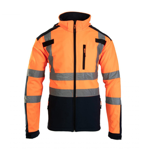 Latest Design Customized <b>High</b> Quality Wholesale 2026 Light Weight Breathable <b>High</b>-<b>Visibility</b> Front Pockets Safety <b>Softshell</b> Work - Product Image 4
