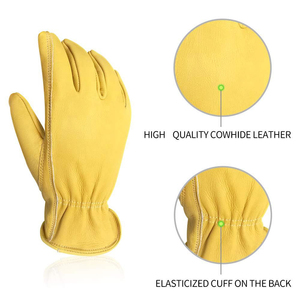 Guantes de Cuero Personalizados para Conductor, Precio de Fábrica OEM/ODM, Alta Calidad, Palma Reforzada, Cómodos y Duraderos - Product Image 3