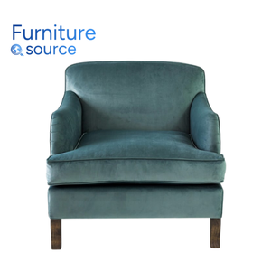 Silla de comedor moderna y cómoda de tela con patas de madera maciza para sala de estar u hotel fabricada en Vietnam por Furniture Factory - Product Image 1