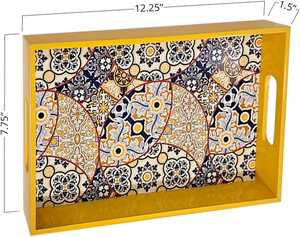 Bandeja de Servir de Madera MDF Lacada al por Mayor, Personalizada con Impresión, Decorativa para Cocina y Comedor, Bordes Elevados, Apta para Lavavajillas, para Hogar y Hotel - Product Image 4