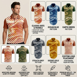 เสื้อฟุตบอลลายทางพิมพ์โลโก้ตามสั่ง คอวี แขนสั้น สำหรับผู้ชาย เสื้อโปโล เสื้อเทนนิส เสื้อปิคเคิลบอล ชุดยูนิฟอร์มกีฬา - Product Image 4