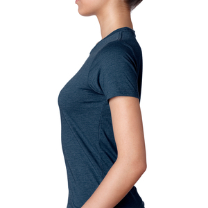 Camiseta de Manga Corta con Cuello Redondo para Mujer, Color Sólido, Corte Ajustado, 100% Algodón Jersey, Transpirable, Ropa Casual para Todas las Temporadas - Product Image 3