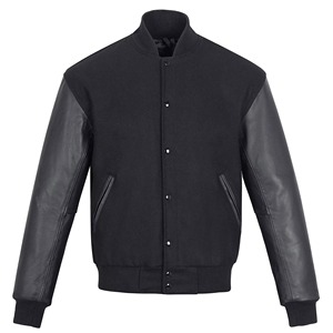 Customized Collarless <b>Baseball</b> <b>Bomber</b> <b>Jacket</b> High School Letterman Street Wear Leather Sleeves Varsity winter <b>jacket</b> For Man - Product Image 1
