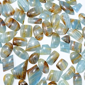 Lote al por mayor de gemas de calcita azul natural de calidad AAA+ en forma de cabujón sueltas, tamaño libre, para la fabricación de joyería fina - Product Image 2