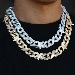 Collar de Cadena con Estrella Infinita de Moissanita de Lujo para Niños, Chapado en Oro Blanco de 14K y Oro Rosa, Joyería Vintage de Compromiso - Product Image 1