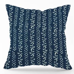 Housse de coussin en coton teint naturel indigo, imprimée à la main, décorative pour canapé - Product Image 2