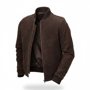 Chaqueta de Cuero Sintético Casual para Hombre, Talla Grande, con Cierre, Corte Ajustado, para Otoño e Invierno, Estilo Motociclista - Product Image 1