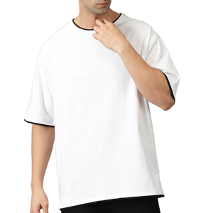Camiseta de algodón extragrande personalizada para hombre, estilo urbano, manga corta, proveedor OEM, la mejor fábrica en línea, más vendida, recién llegada - Product Image 6