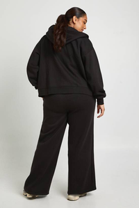 Sweat à capuche zippé intégral confortable et élégant de haute qualité pour femmes, tissu tricoté, personnalisable sur le devant, vêtement décontracté d'hiver - Product Image 2