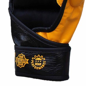 Gants de MMA légers à paume ouverte de haute qualité avec support de poignet en velcro pour la protection des adultes - Product Image 6