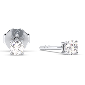 REYES CVD HPHT Lab Grown Diamond Screw Back Stud Earrings For Women Customized 14K Solid Gold Daily Wear Fine Jewelry - Product Image 1