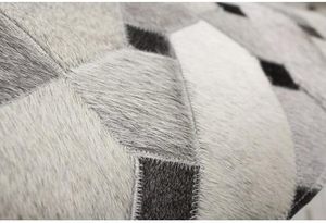 พรมหนังวัวสไตล์โมเดิร์นงานแฮนด์เมดพรมไฮด์ลายทางเรียบหรูสำหรับตกแต่งบ้านอย่างมีสไตล์ - Product Image 4