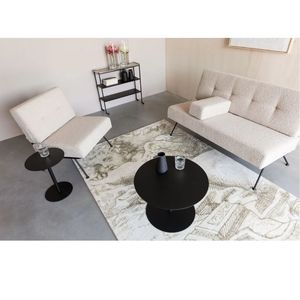 Tapis en velours à motifs capitonnés de dernière génération Waves, design ondulé, tissu en velours brodé, tapis doux pour la maison, en vente - Product Image 5
