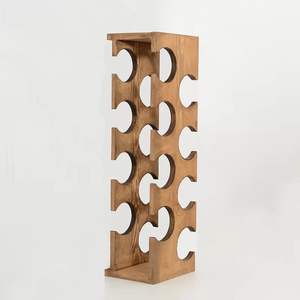 Support à bouteilles en bois moderne pour la maison, la cuisine, le bar, l'armoire, organisateur de bouteilles décoratif élégant - Product Image 6