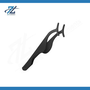 Pince à épiler pour extensions de cils à prise souple, en acier inoxydable, antistatique, à pointe fine, applicateur de cils, outil de beauté de précision, professionnel - Product Image 2