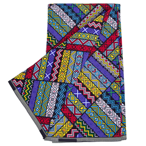Tela Africana Premium con Estampado de Cera y Ankara 100% Algodón, Estilo Dakar, Diseños Brillantes Multicolores para un Estilo Elegante, Tradicional y Moderno - Product Image 5