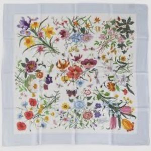 Soft Hand Feel Square Size Custom Silk Cotton Scarf <b>Bandana</b> Double Print Latest Design Head Scarf Low MOQ Soft Hand Feel - Product Image 1