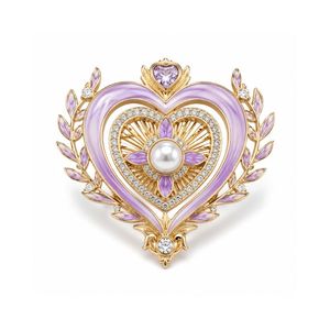 Badge Métallique Classique Couronne et Bouclier avec Cristaux Scintillants pour Cérémonie de Remise des Diplômes Féminine, Décoration de Blazer, Broche de Sororité - Product Image 4