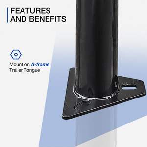 2000 libras. Conector de lengüeta de viento lateral de 15 pulgadas para remolques, campistas y barcos, ideal para remolques de barcos y embarcaciones - Product Image 4