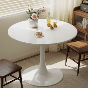 Modern <b>Round</b> Solid <b>Wood</b> <b>Coffee</b> <b>Table</b> Black Metal Base Eco-Friendly Minimalist Living Room Apartment Hotel Restaurant Furniture - Product Image 2