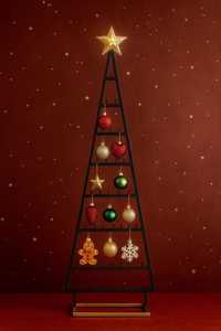 Metal Christmas <b>Tree</b> – Scandinavian Christmas Decor – Minimal Ornament Display Stand – Modern Christmas Decorations - Product Image 4