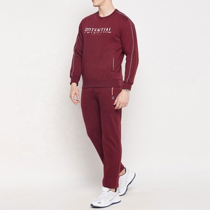 Custom OEM <b>Thermal</b> Fleece Fabric Mens Fleece <b>Tracksuit</b> Long Sleeve Jogger Set Wholesale Apparel Mens Mens Fleece <b>Tracksuit</b> - Product Image 3