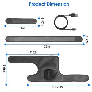 Masajeador 3 en 1 para Rodilla, Hombro y Codo con Calor y 3 Niveles de Vibración, Kit de Terapia de Masaje para Aliviar el Dolor y el Estrés - Product Image 6