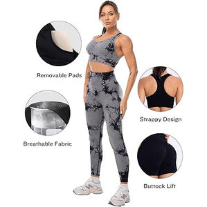 SALSPOR Conjuntos Deportivos de 3 Piezas para Mujer, Leggings Levanta Glúteos con Sujetador Deportivo de Alto Impacto y Pantalones Cortos de Gimnasio - Product Image 5